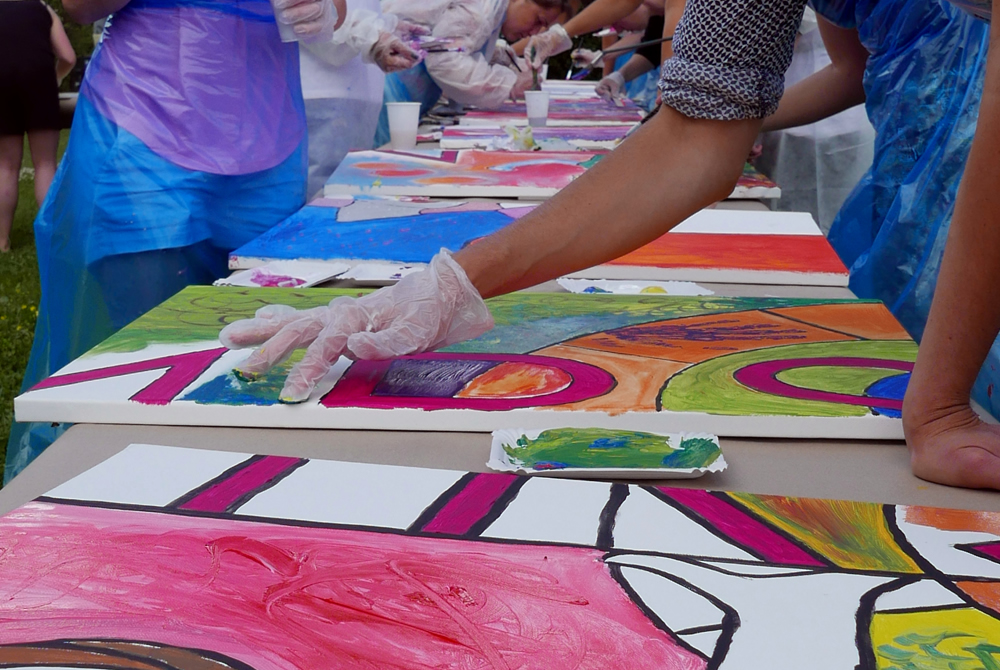 Kresative Teamevents mit FIRMEN MALEN