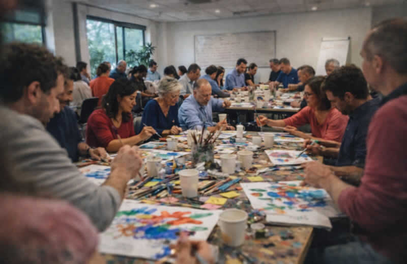 FIRMEN MALEN - Teambuilding durch Kunst