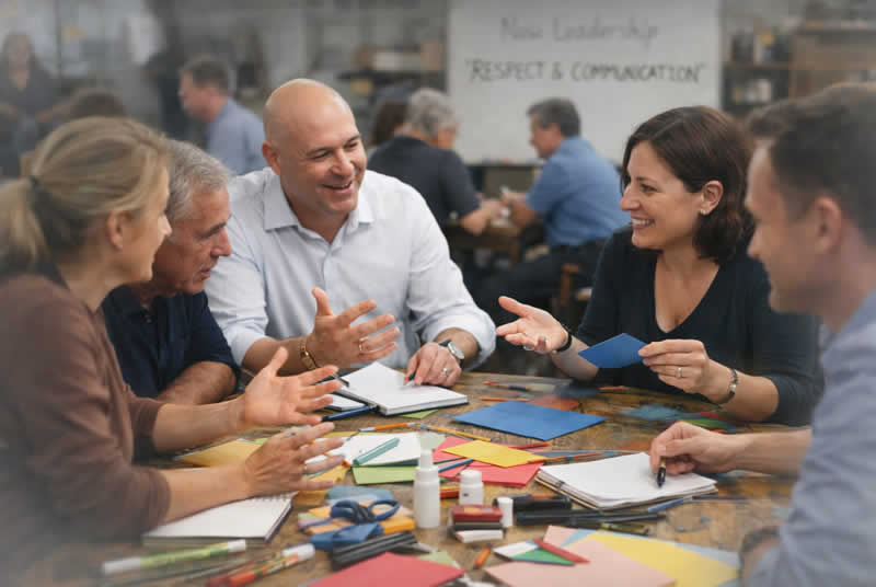 mit KI-bearbeitetes Bild ART.in.use-das Team im Wandel